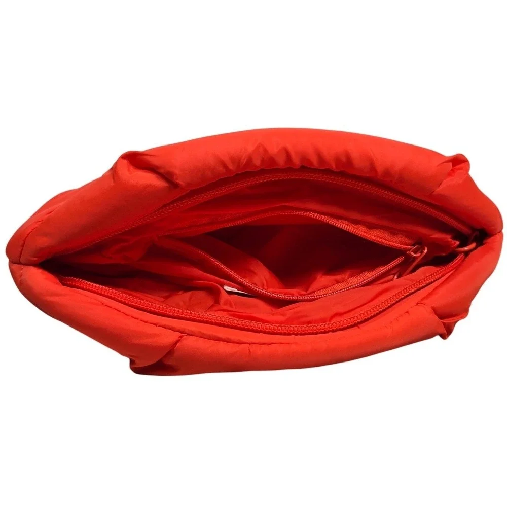 Aerie‎ Offline Puffer Pouch Bag Red Small Makeup Travel Zip Closure Bag
